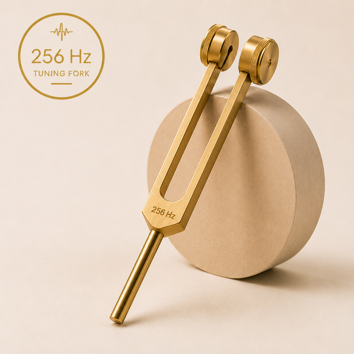 256 Hz Tuning Fork (Gold)